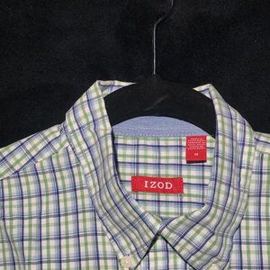 IZOD Plaid Men's Medium Long Sleeve Shirt